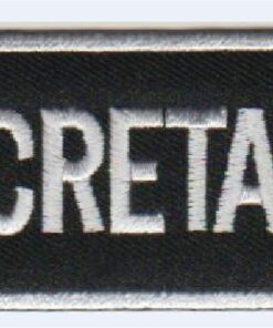 Secretary stoffen opstrijk patch