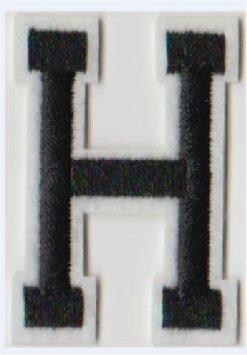Buchstabe H Applikation zum Aufbügeln