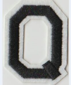 Letter Q stoffen opstrijk patch