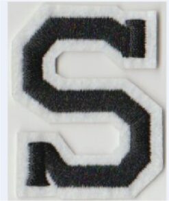 Letter S stoffen opstrijk patch