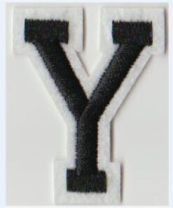 Letter Y stoffen opstrijk patch