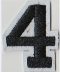 Numéro 4 Quatre Applique Fer Sur Patch