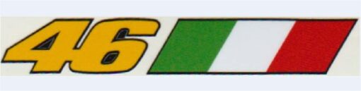 46 Rossi italiaanse vlag sticker set