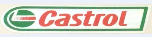 Sticker chromé Castrol