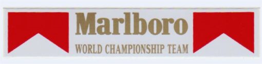 Autocollant de l'équipe du championnat du monde de Marlboro