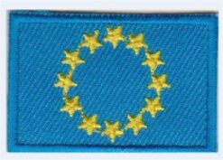 Euro vlag stoffen opstrijk patch
