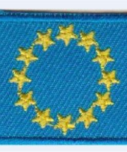 Euro vlag stoffen opstrijk patch