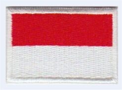 Ecusson thermocollant applique drapeau Monaco