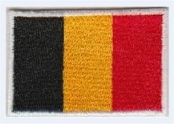 Belgische Vlag stoffen opstrijk patch