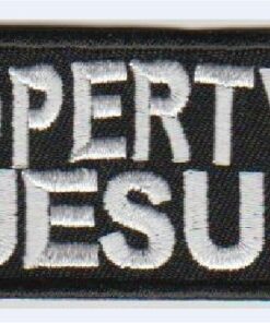 Property of Jesus stoffen opstrijk patch patch