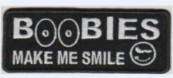 Boobies Make me Smile stoffen opstrijk patch