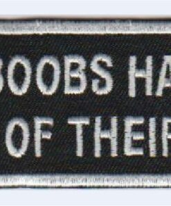 My boobs have a stoffen opstrijk patch