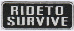 Ride to Survive stoffen opstrijk patch