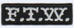 F.T.W. stoffen opstrijk patch
