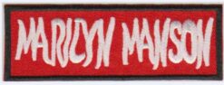 Marilyn Manson Applique Fer Sur Patch