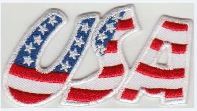 Aufnäher mit USA-Flagge zum Aufbügeln