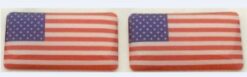USA vlag naafdop sticker set