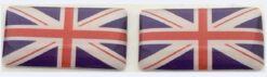 Ensemble d'autocollants de capuchon de moyeu Union Jack