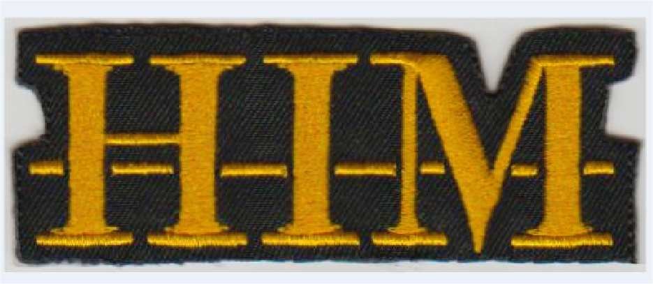 HIM stoffen opstrijk patch