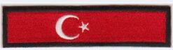 Turkse Vlag stoffen opstrijk patch