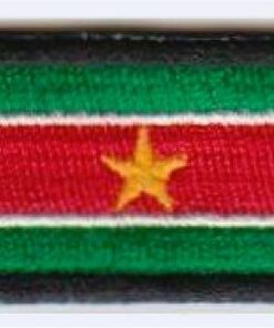 Surinaamse Vlag stoffen opstrijk patch