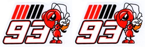Ensemble d'autocollants Marc Marquez 93
