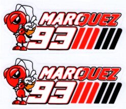 Ensemble d'autocollants Marc Marquez 93
