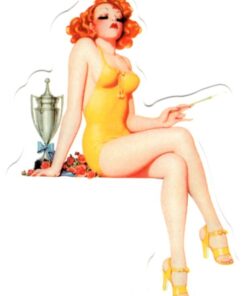 Pin-Up-Girl-Aufkleber