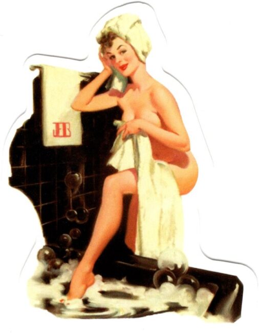 Pin-Up-Girl-Aufkleber