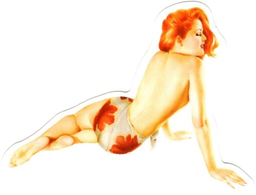Sticker Pin Up Girl