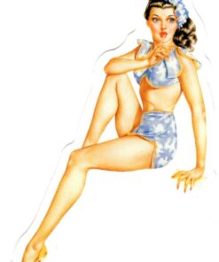 Sticker Pin Up Girl