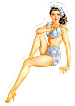 Sticker Pin Up Girl