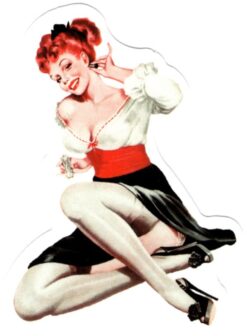 Sticker Pin Up Girl