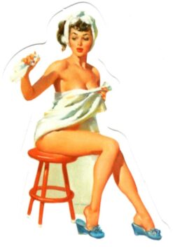 Sticker Pin Up Girl