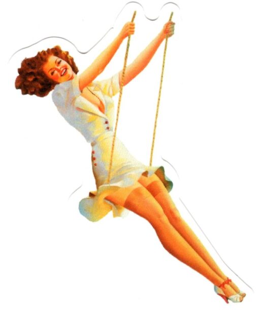Sticker Pin Up Girl
