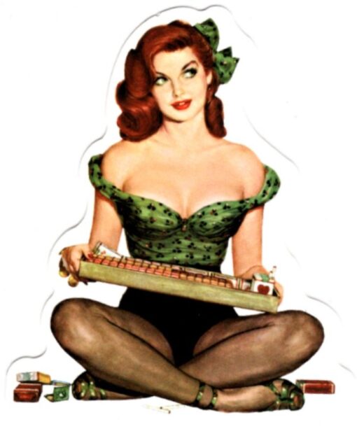 Sticker Pin Up Girl