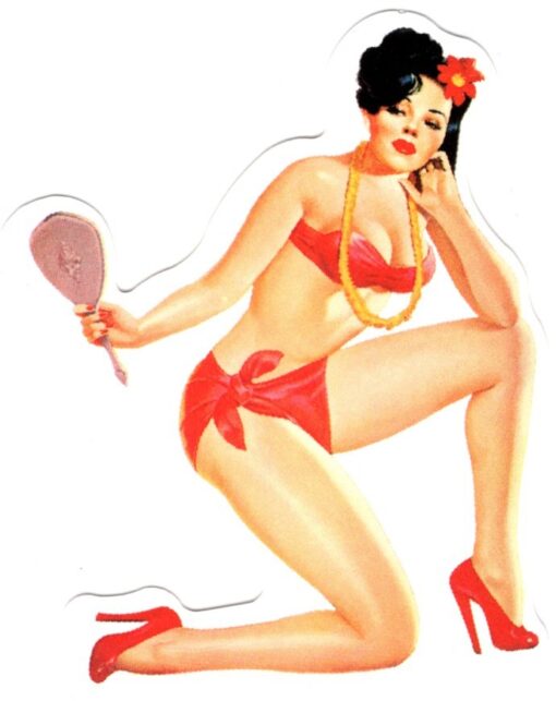 Sticker Pin Up Girl
