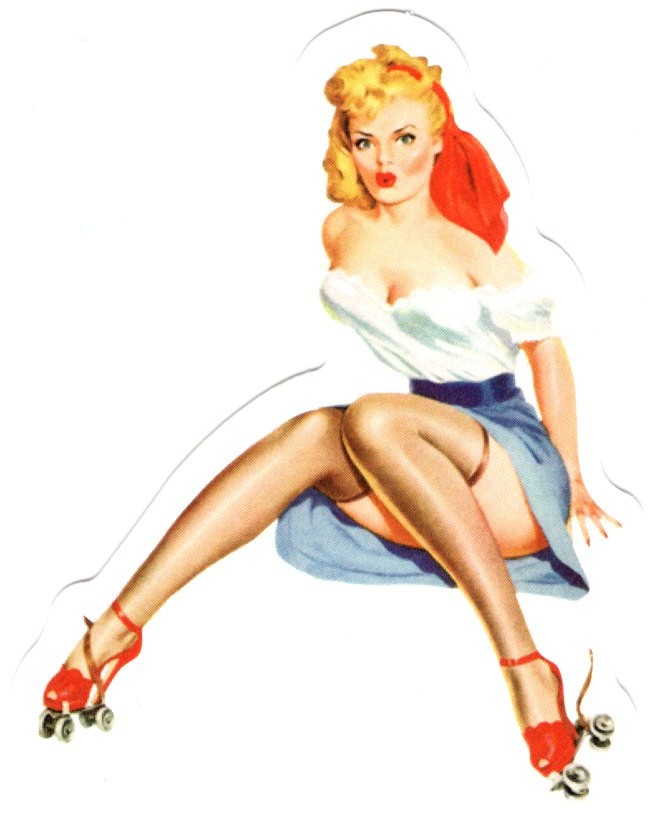 Sticker Pin Up Girl