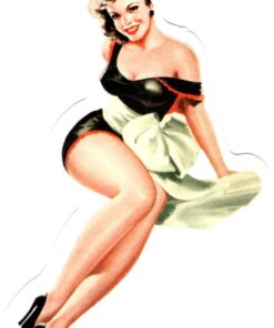 Pin-Up-Girl-Aufkleber