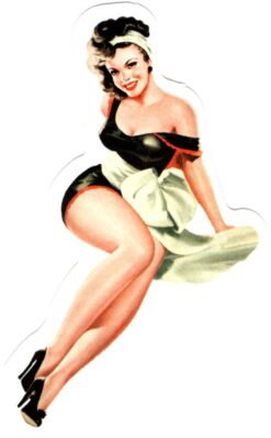 Sticker Pin Up Girl