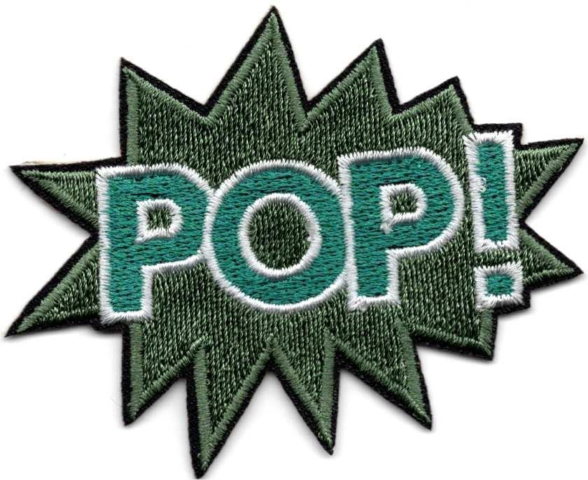 Pop! stoffen opstrijk patch