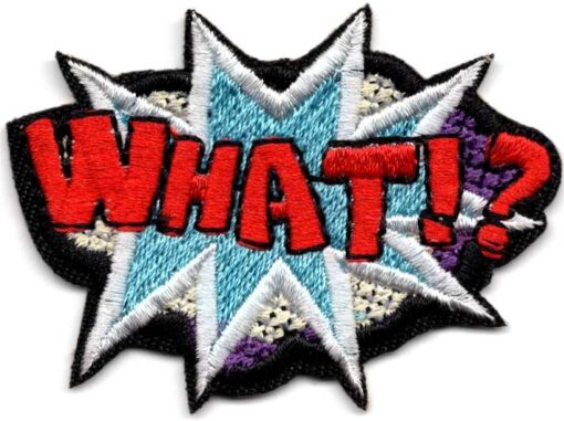 Quoi!? patch thermocollant en tissu
