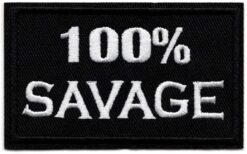 100% Savage stoffen opstrijk patch