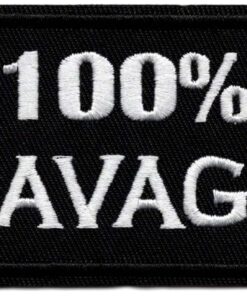 100% Savage stoffen opstrijk patch