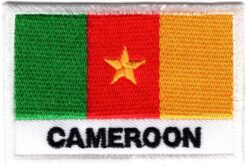 Kameroen stoffen opstrijk patch