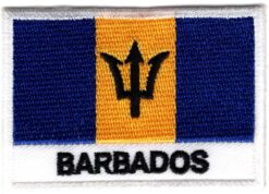 Barbados stoffen opstrijk patch