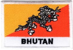 Bhutan stoffen opstrijk patch