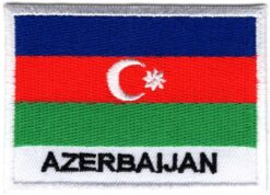 Azerbeidzjan stoffen opstrijk patch