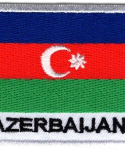 Azerbeidzjan stoffen opstrijk patch