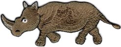 Patch thermocollant Rhino appliqué